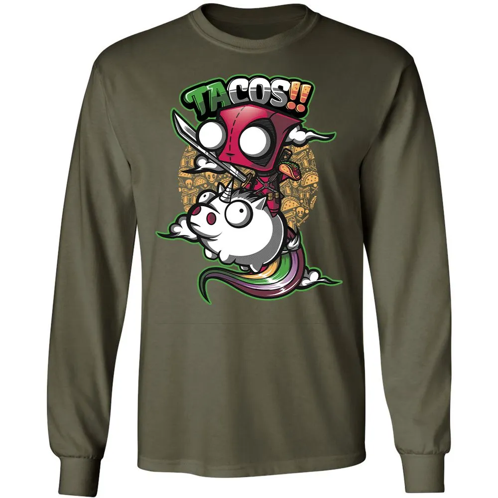 Long Sleeve T-Shirt - 1MUD555F - Military Green - 16