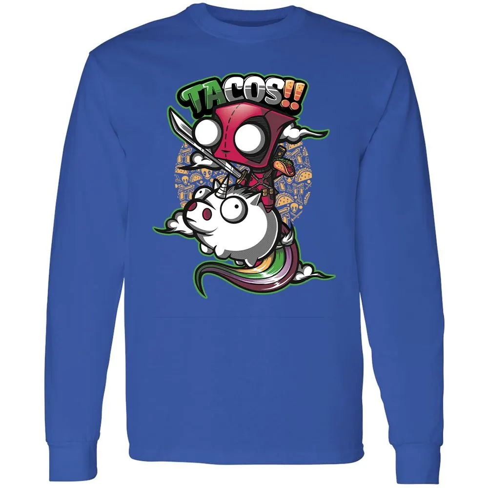 Long Sleeve T-Shirt - 1MUD555F - Royal - 8