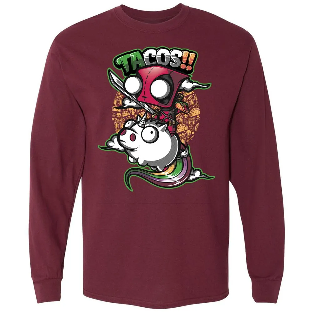 Long Sleeve T-Shirt - 1MUD555F - Maroon - 11