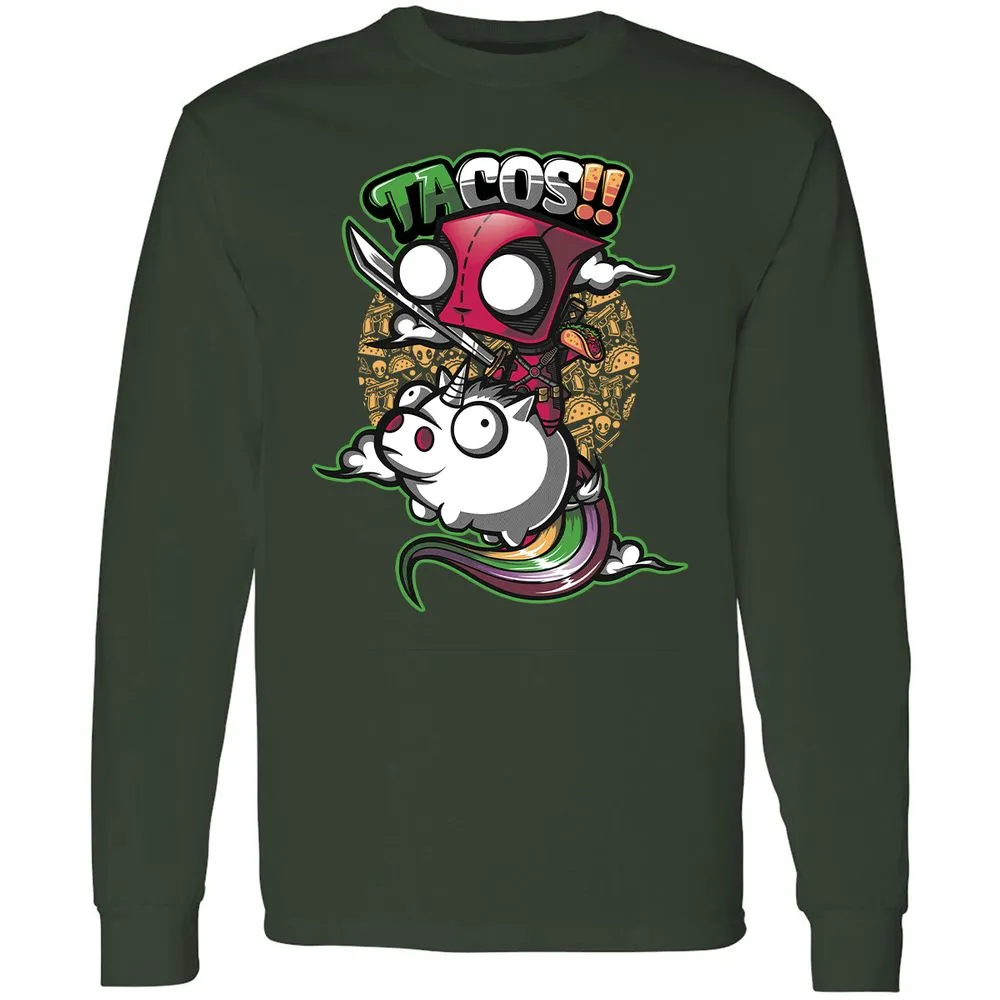 Long Sleeve T-Shirt - 1MUD555F - Forest Green - 4