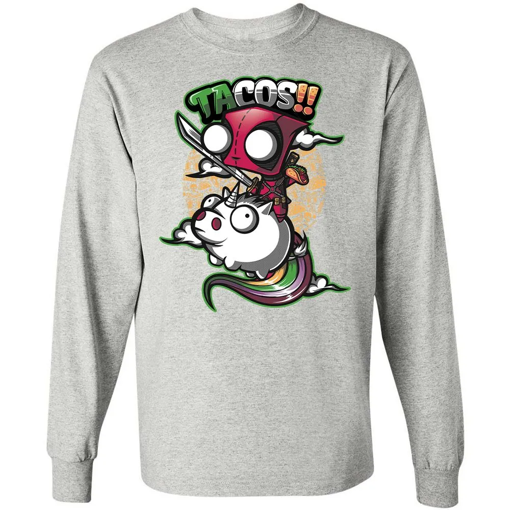 Long Sleeve T-Shirt - 1MUD555F - Ash - 7