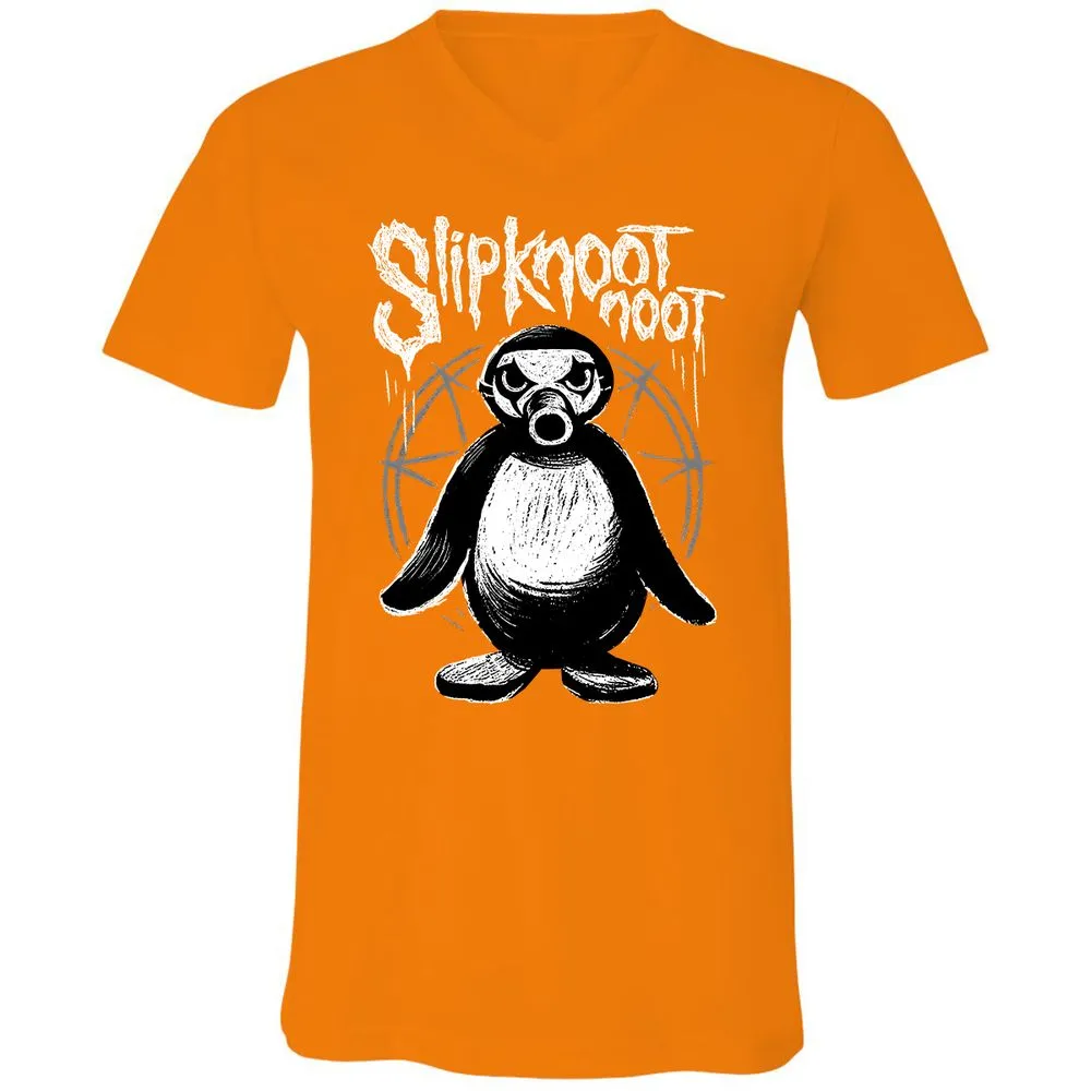Unisex V-Neck T-Shirt - RY8STQJY - Orange - 11