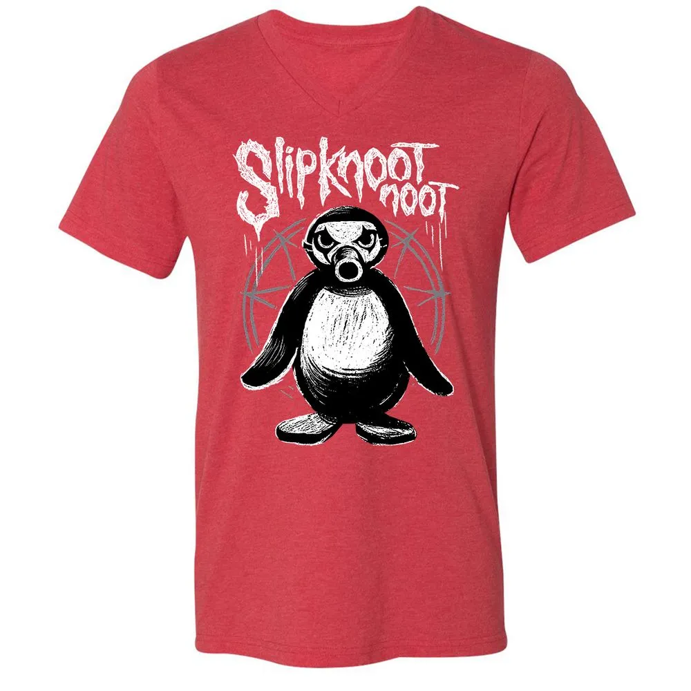 Unisex V-Neck T-Shirt - RY8STQJY - Heather Red - 16