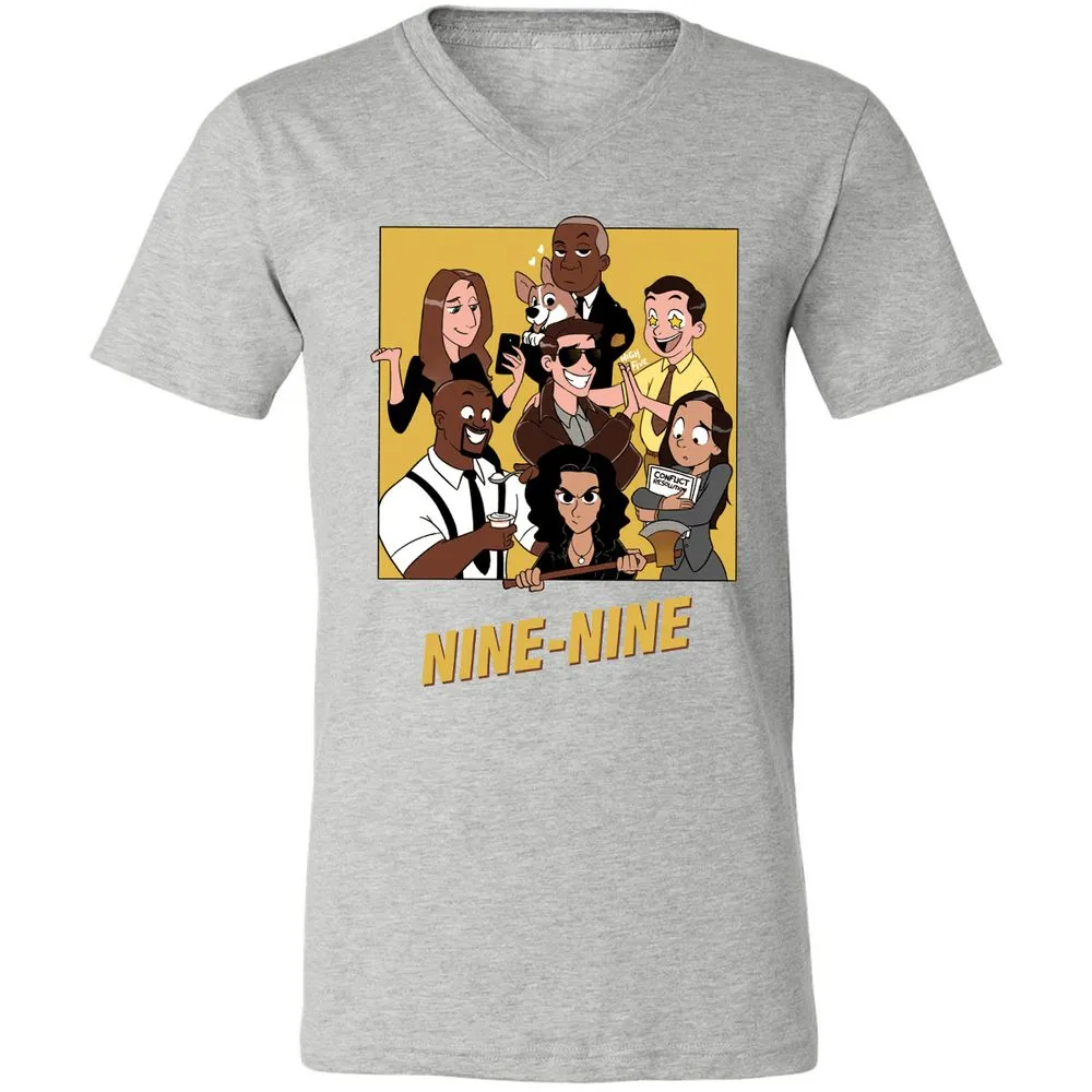 Unisex V-Neck T-Shirt - 4BV5DV12 - Athletic Heather - 7