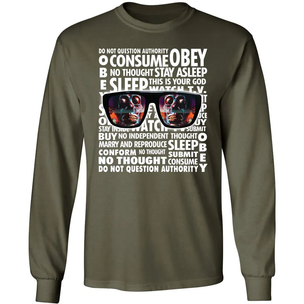 Long Sleeve T-Shirt - WJKSYSF4 - Military Green - 16