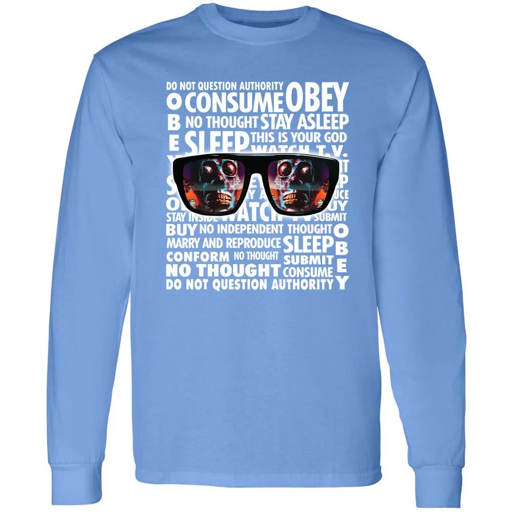 Long Sleeve T-Shirt - WJKSYSF4 - Carolina Blue - 12