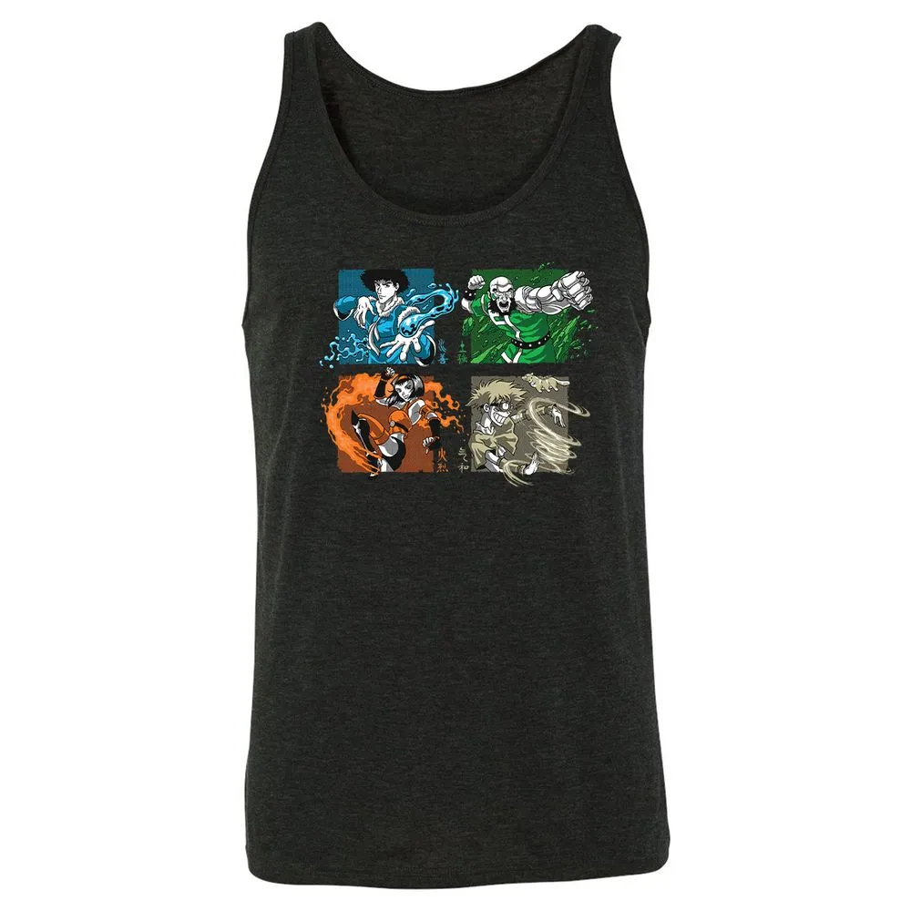 Unisex Jersey Tank - 96LFB2C3 - Charcoal Black Triblend - 5