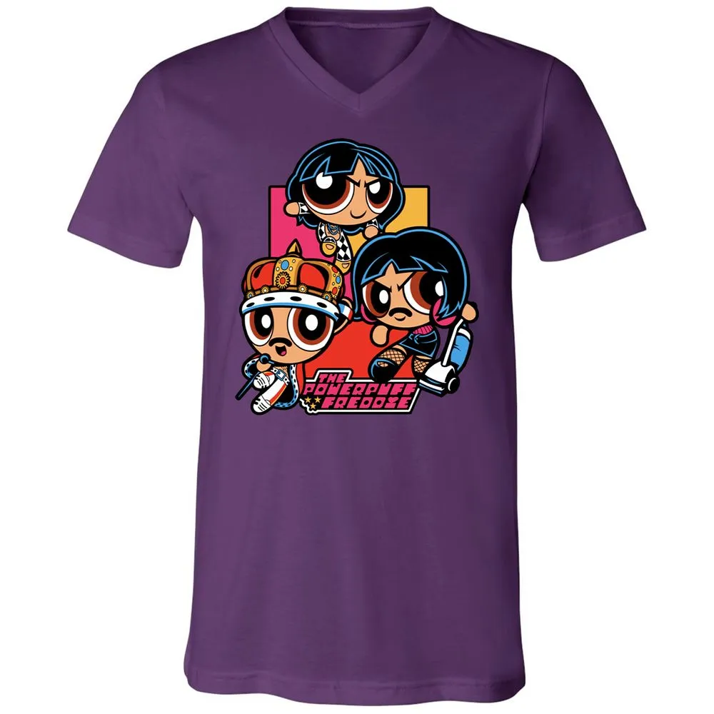 Unisex V-Neck T-Shirt - QQZM34J8 - Team Purple - 9