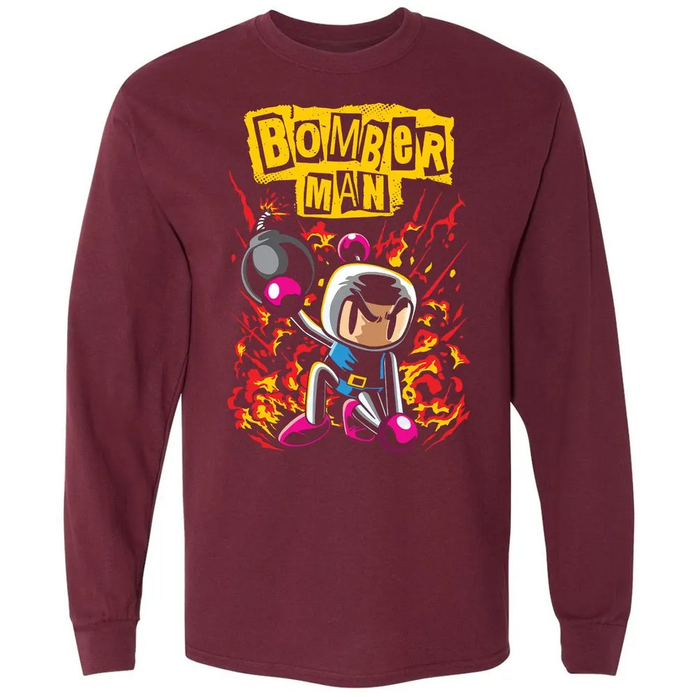 Long Sleeve T-Shirt - CCBU8Q78 - Maroon - 11