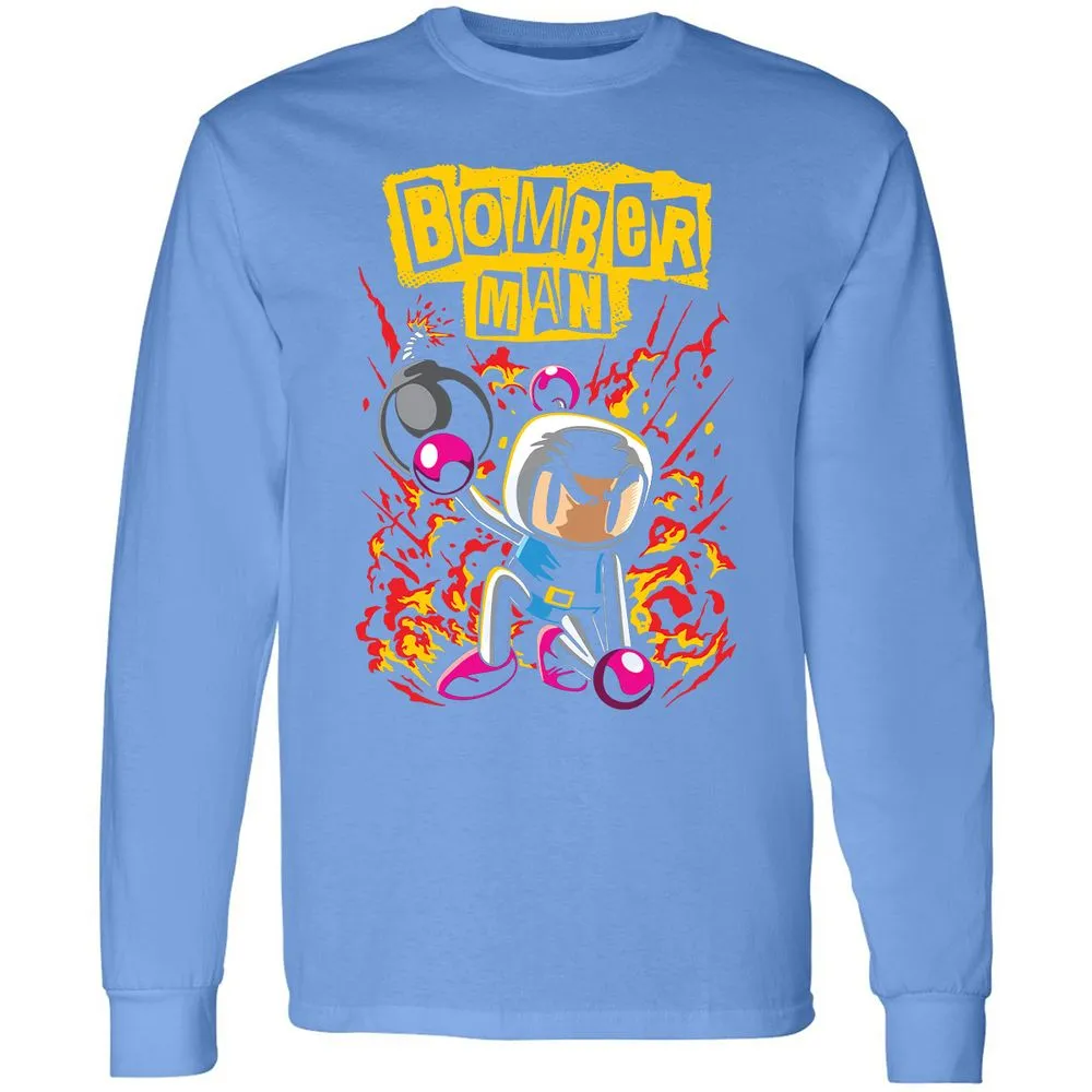 Long Sleeve T-Shirt - CCBU8Q78 - Carolina Blue - 12