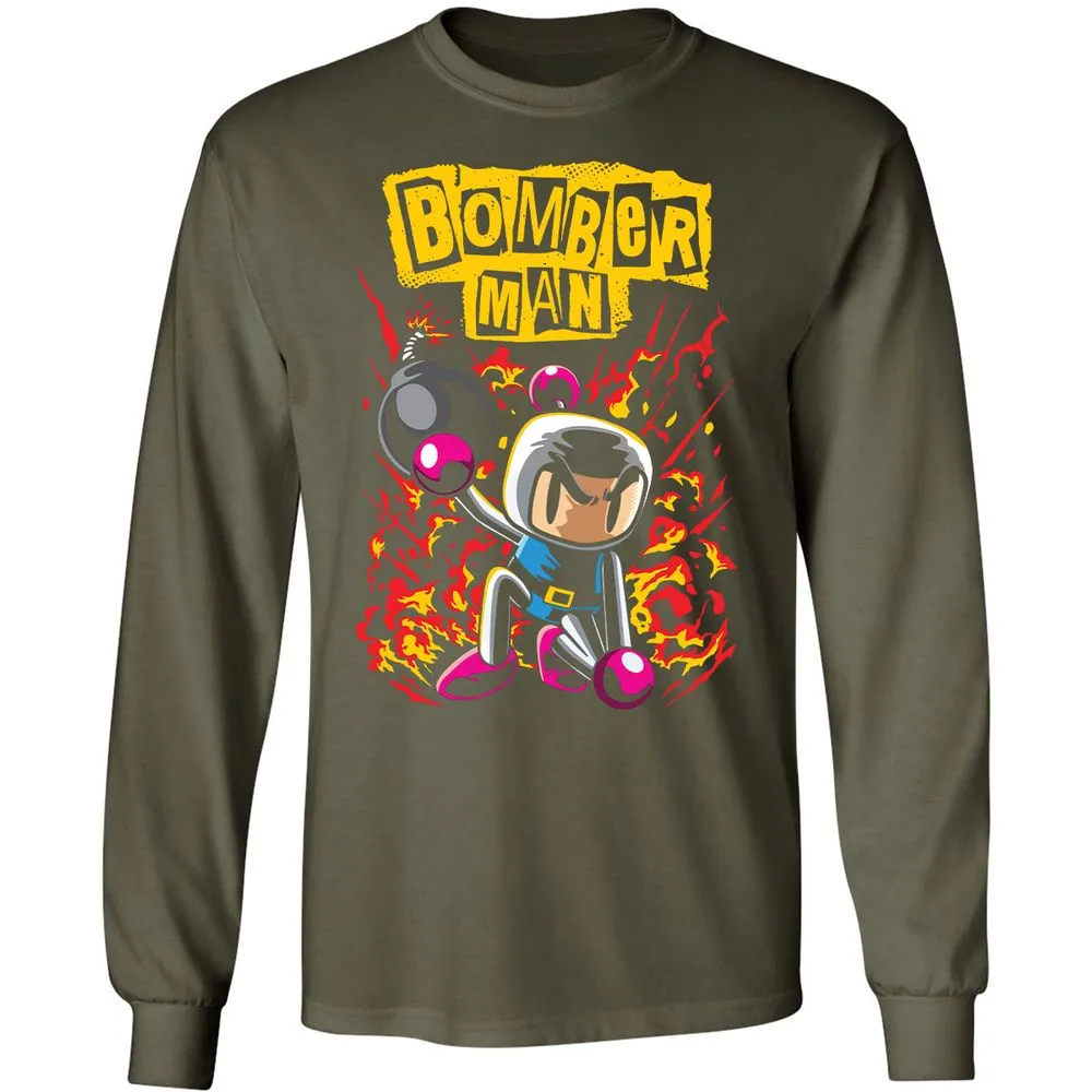 Long Sleeve T-Shirt - CCBU8Q78 - Military Green - 16