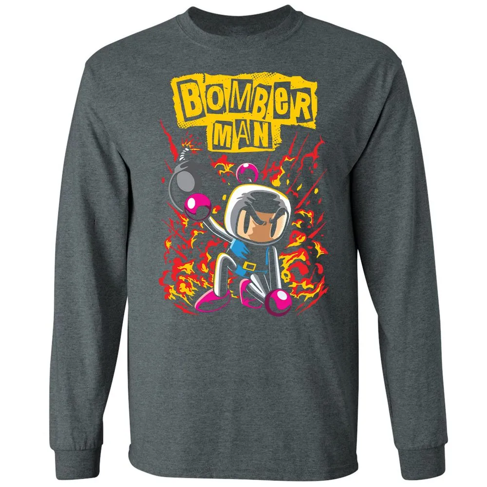 Long Sleeve T-Shirt - CCBU8Q78 - Dark Heather - 15