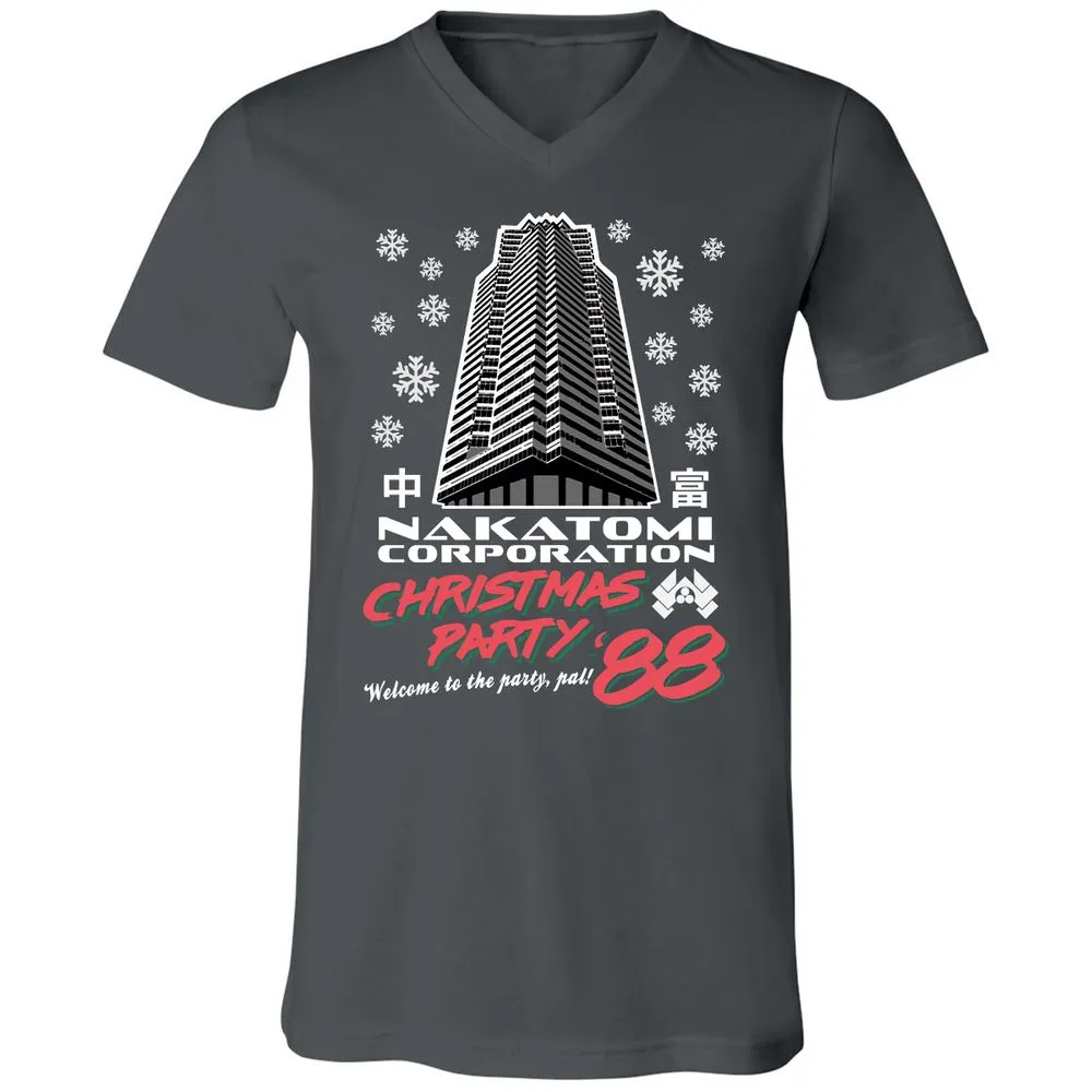 Unisex V-Neck T-Shirt - 8QV2XRD8 - Asphalt - 12