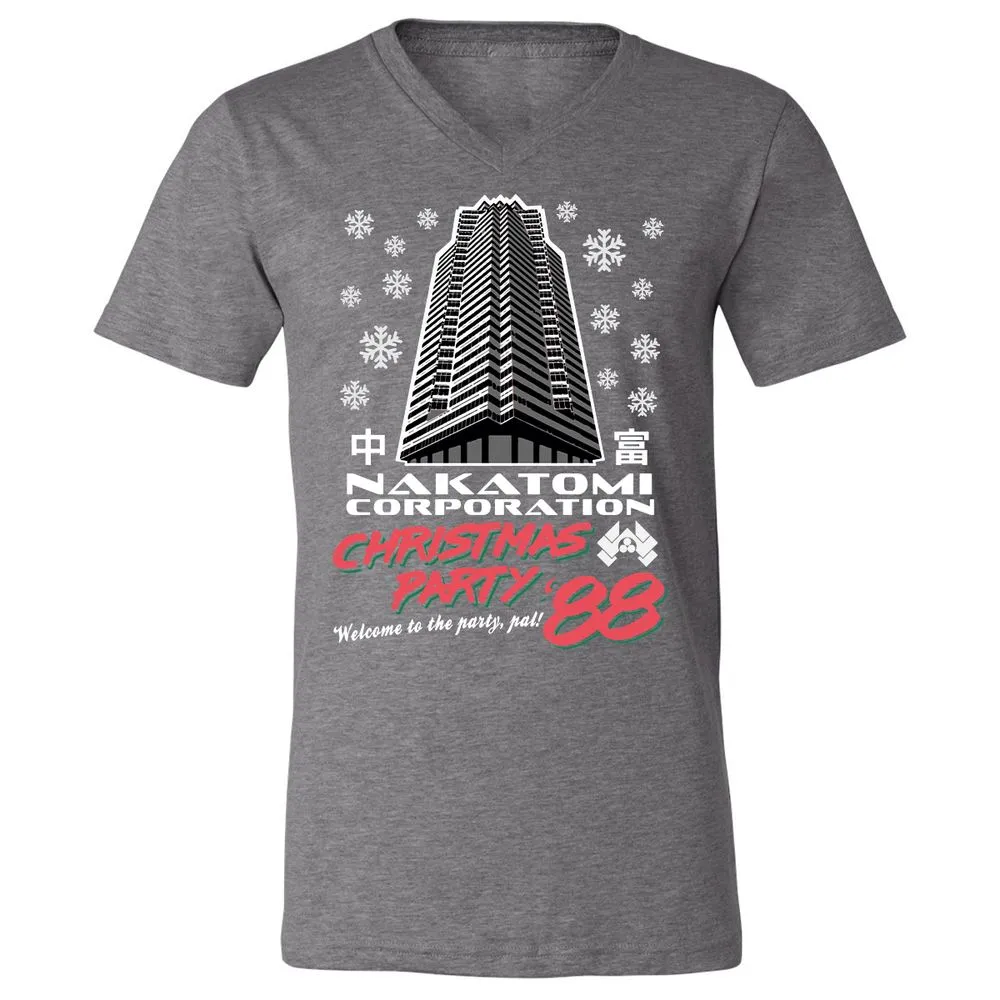 Unisex V-Neck T-Shirt - 8QV2XRD8 - Deep Heather - 13