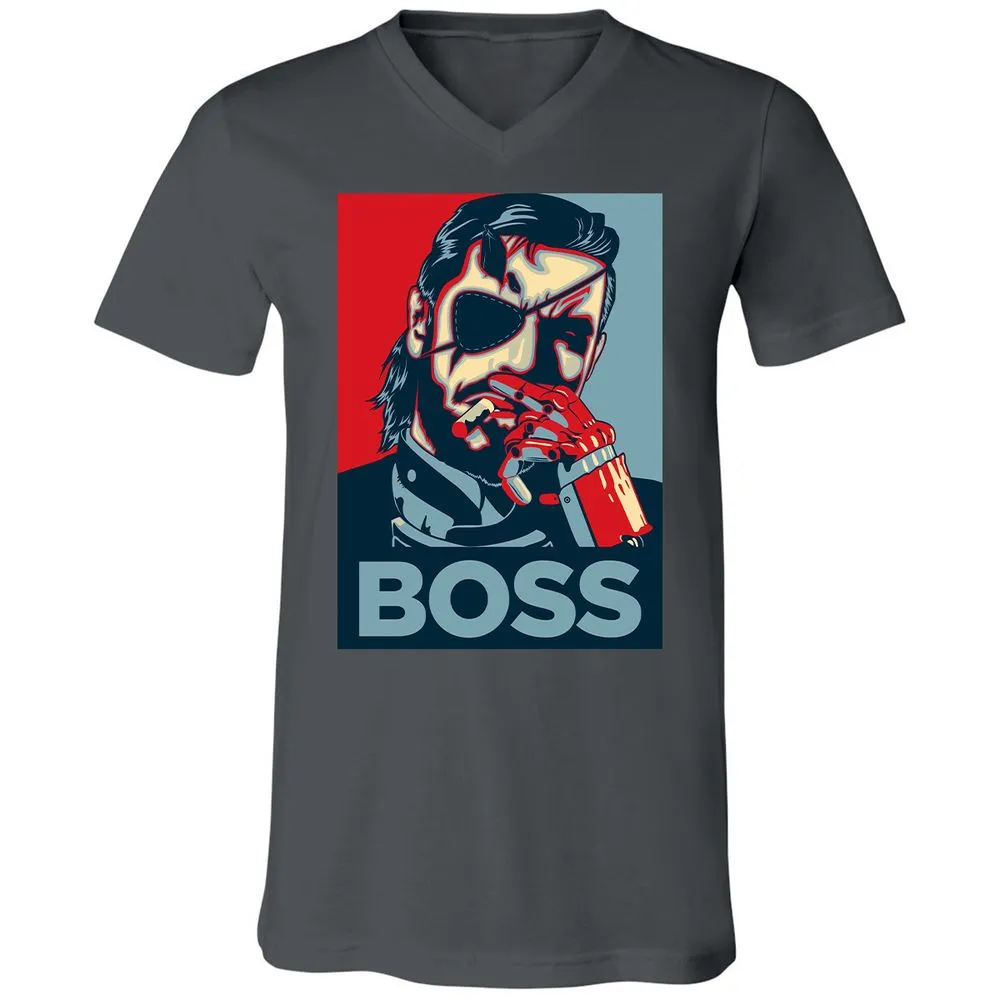 Unisex V-Neck T-Shirt - N463BMAT - Asphalt - 12