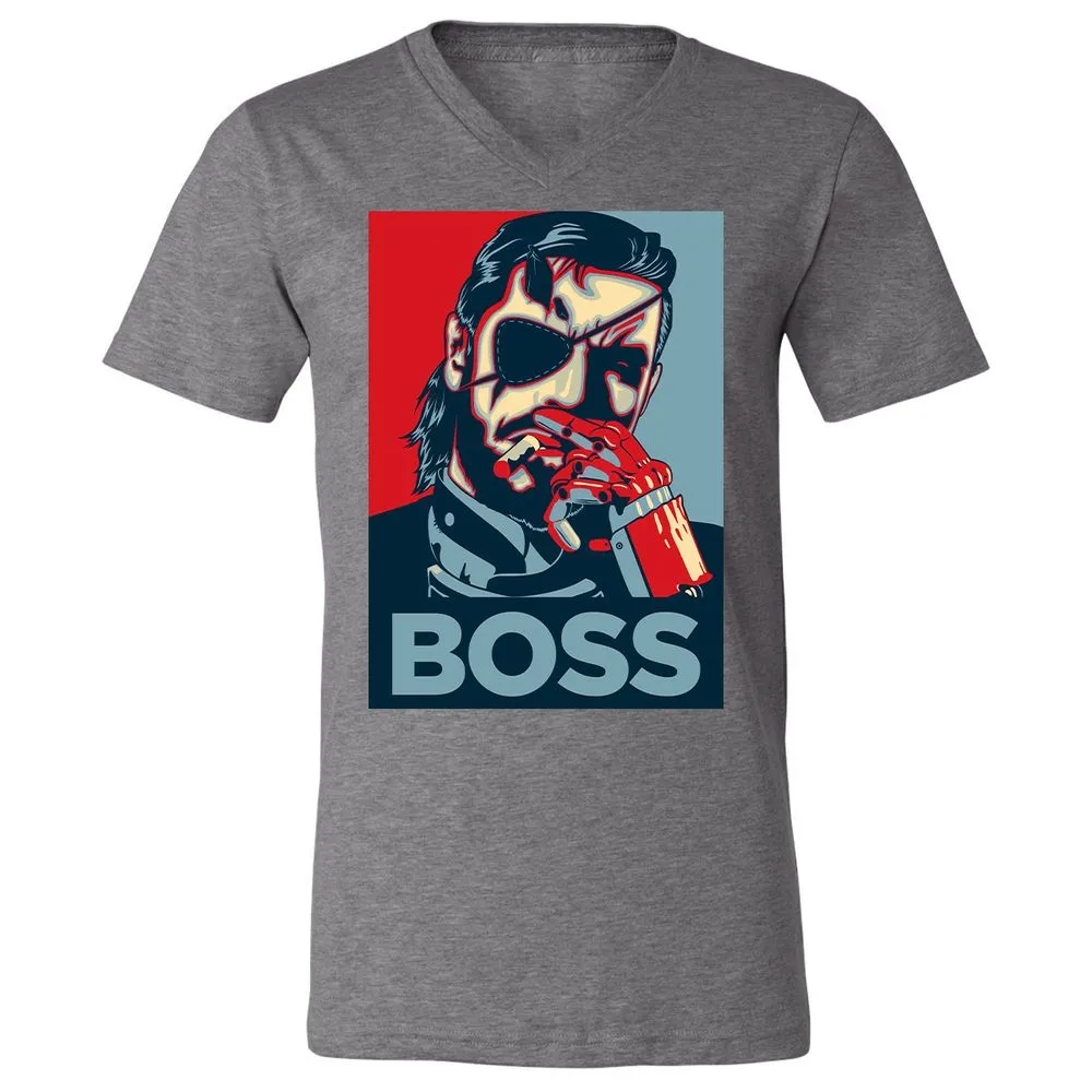 Unisex V-Neck T-Shirt - N463BMAT - Deep Heather - 13