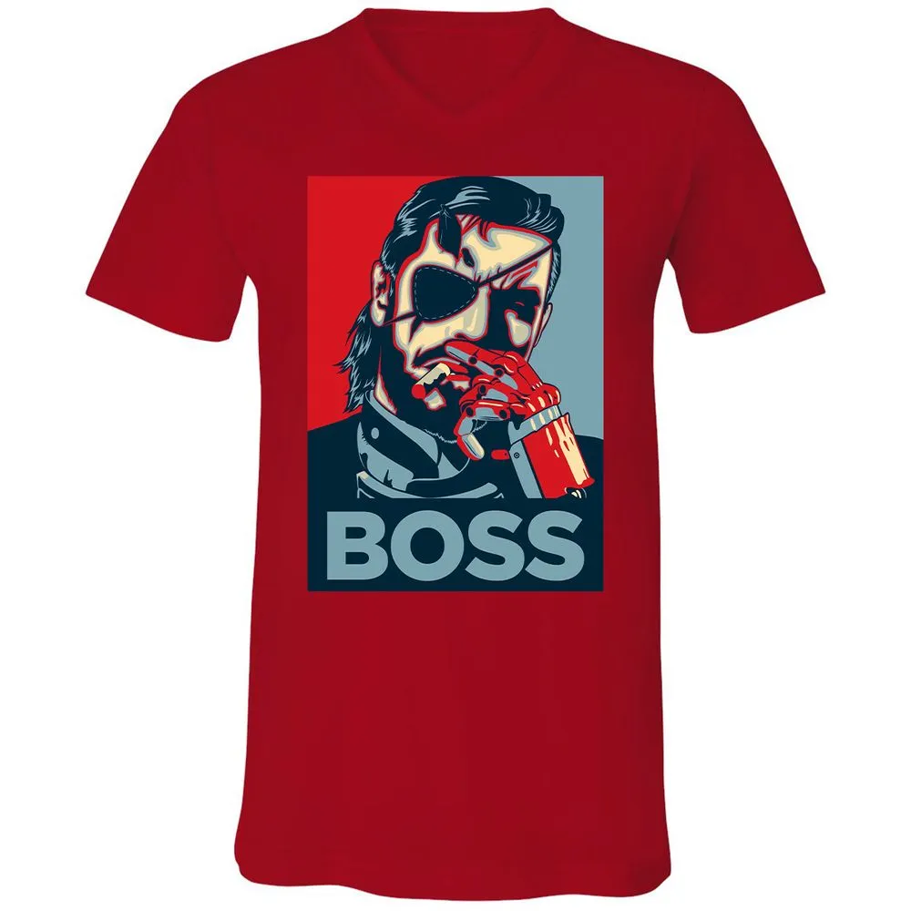 Unisex V-Neck T-Shirt - N463BMAT - Red - 3