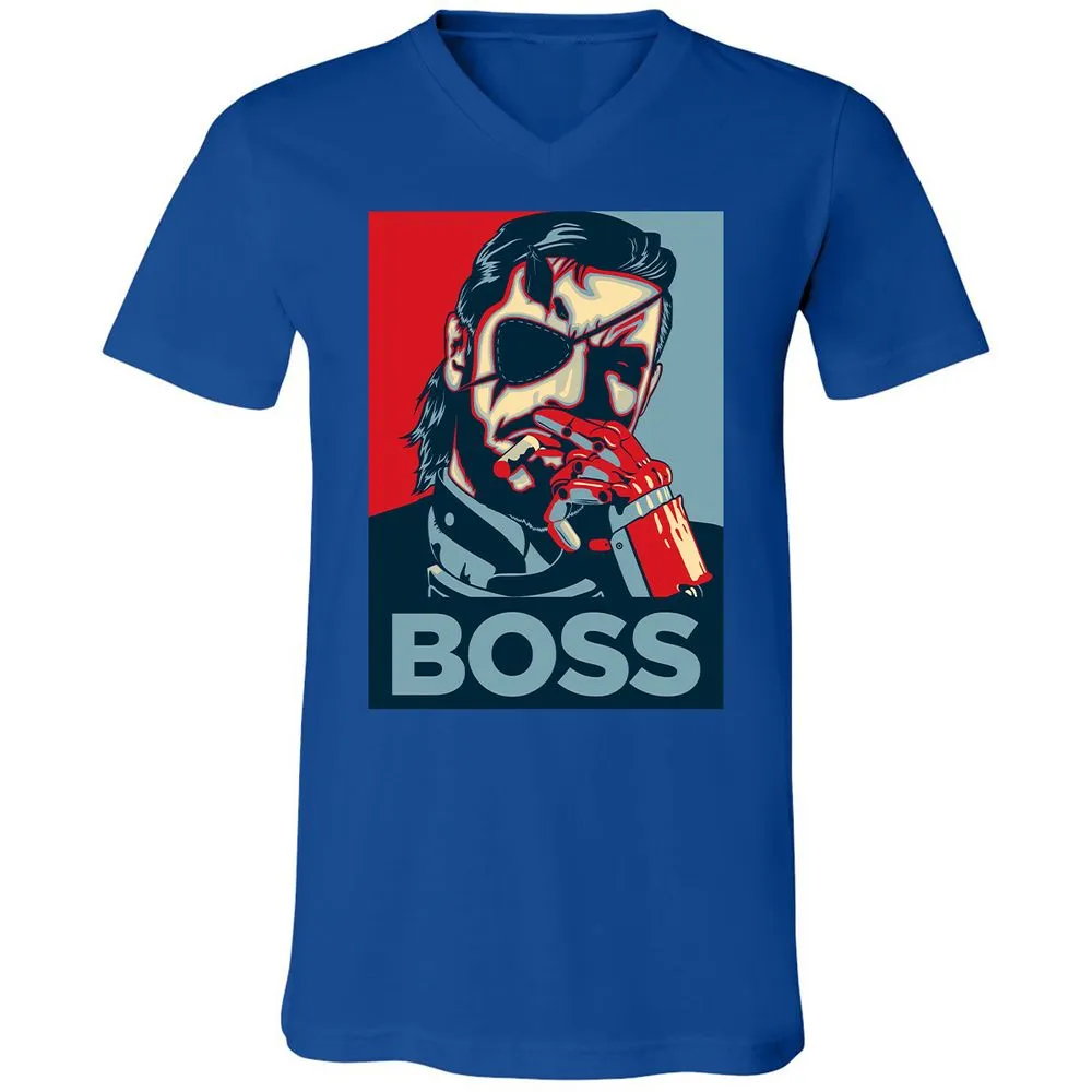 Unisex V-Neck T-Shirt - N463BMAT - True Royal - 4