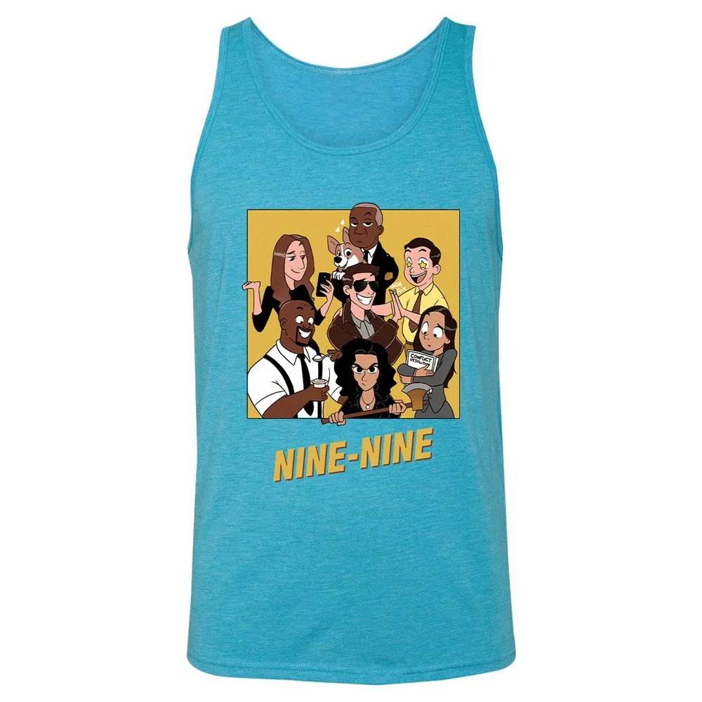 Unisex Jersey Tank - TPXK5HV1 - Aqua Triblend - 3