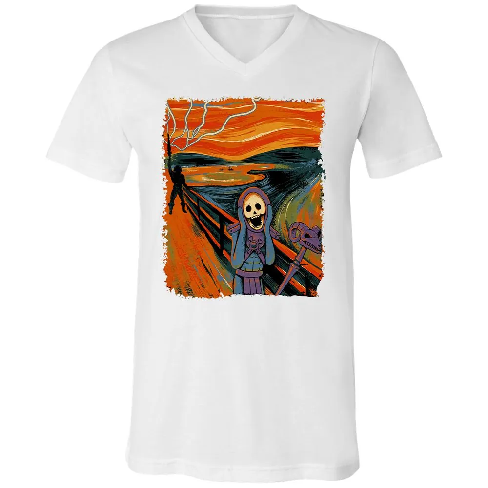 Unisex V-Neck T-Shirt - M87G3SAJ - White - 5