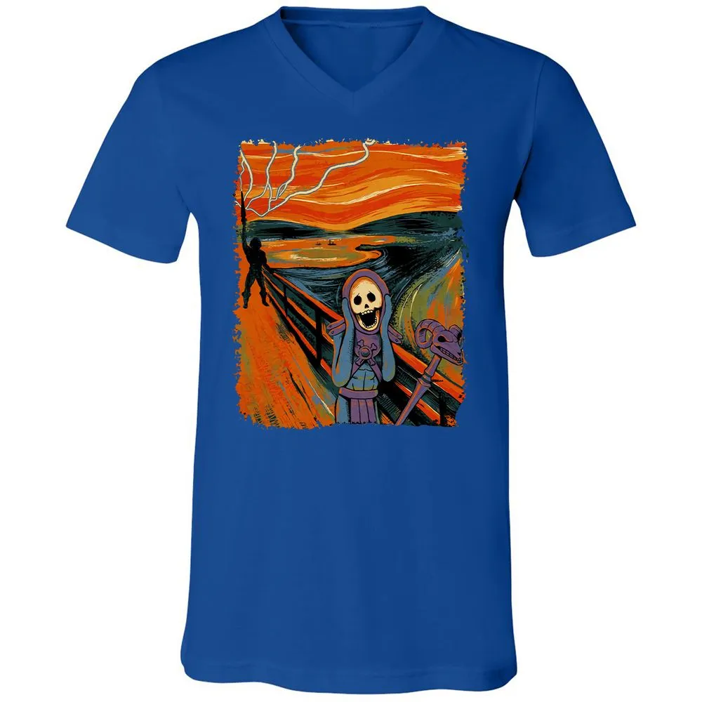 Unisex V-Neck T-Shirt - M87G3SAJ - True Royal - 4