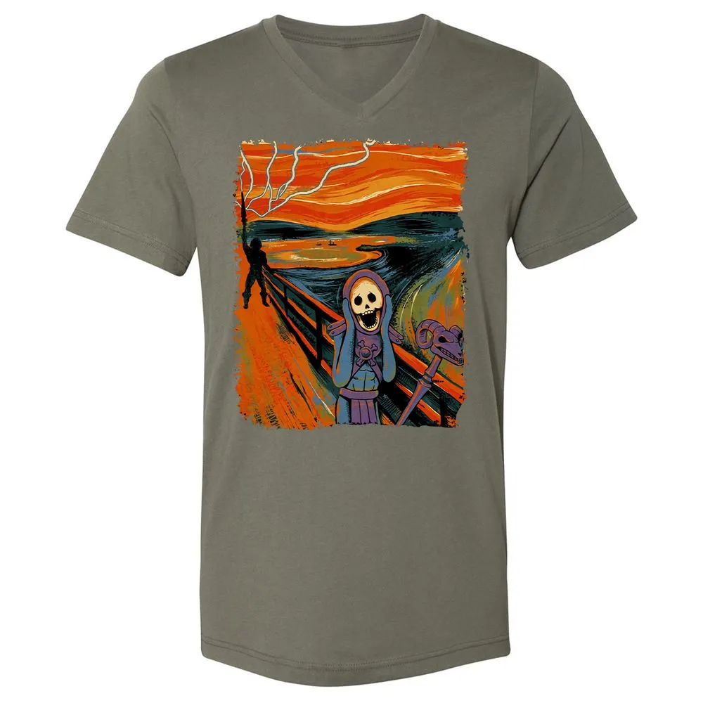 Unisex V-Neck T-Shirt - M87G3SAJ - Military Green - 10