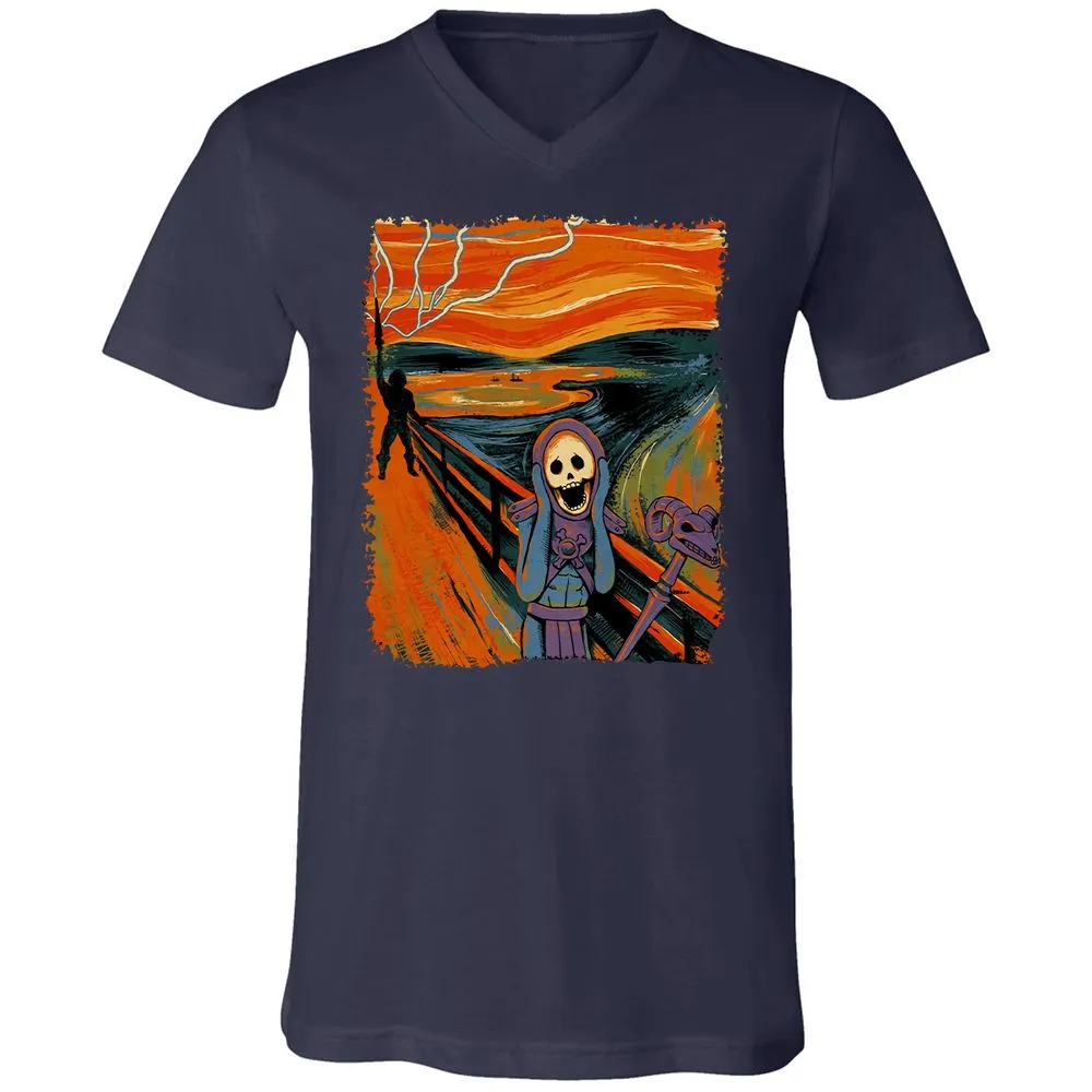 Unisex V-Neck T-Shirt - M87G3SAJ - Navy - 2