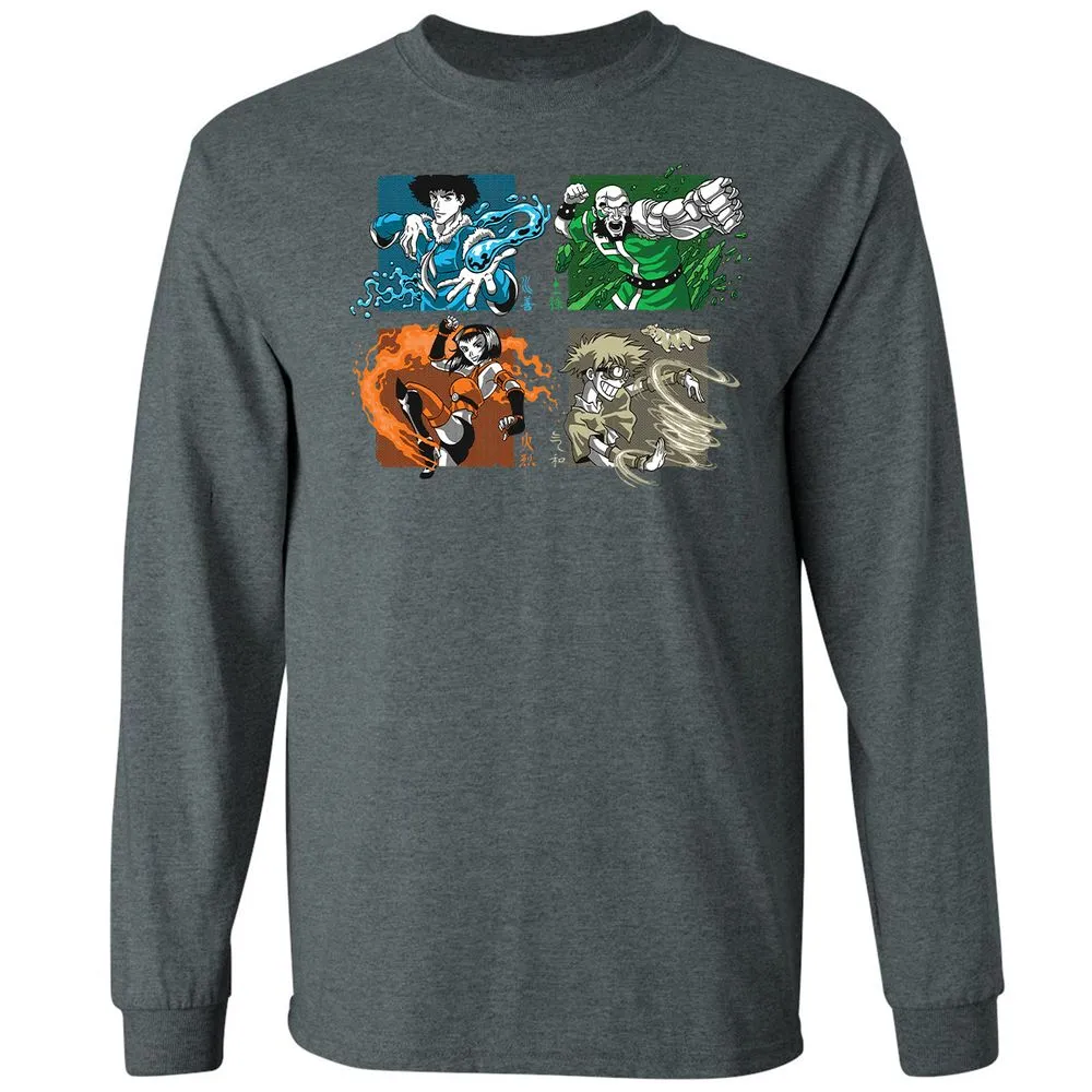 Long Sleeve T-Shirt - Z31VXC6U - Dark Heather - 15