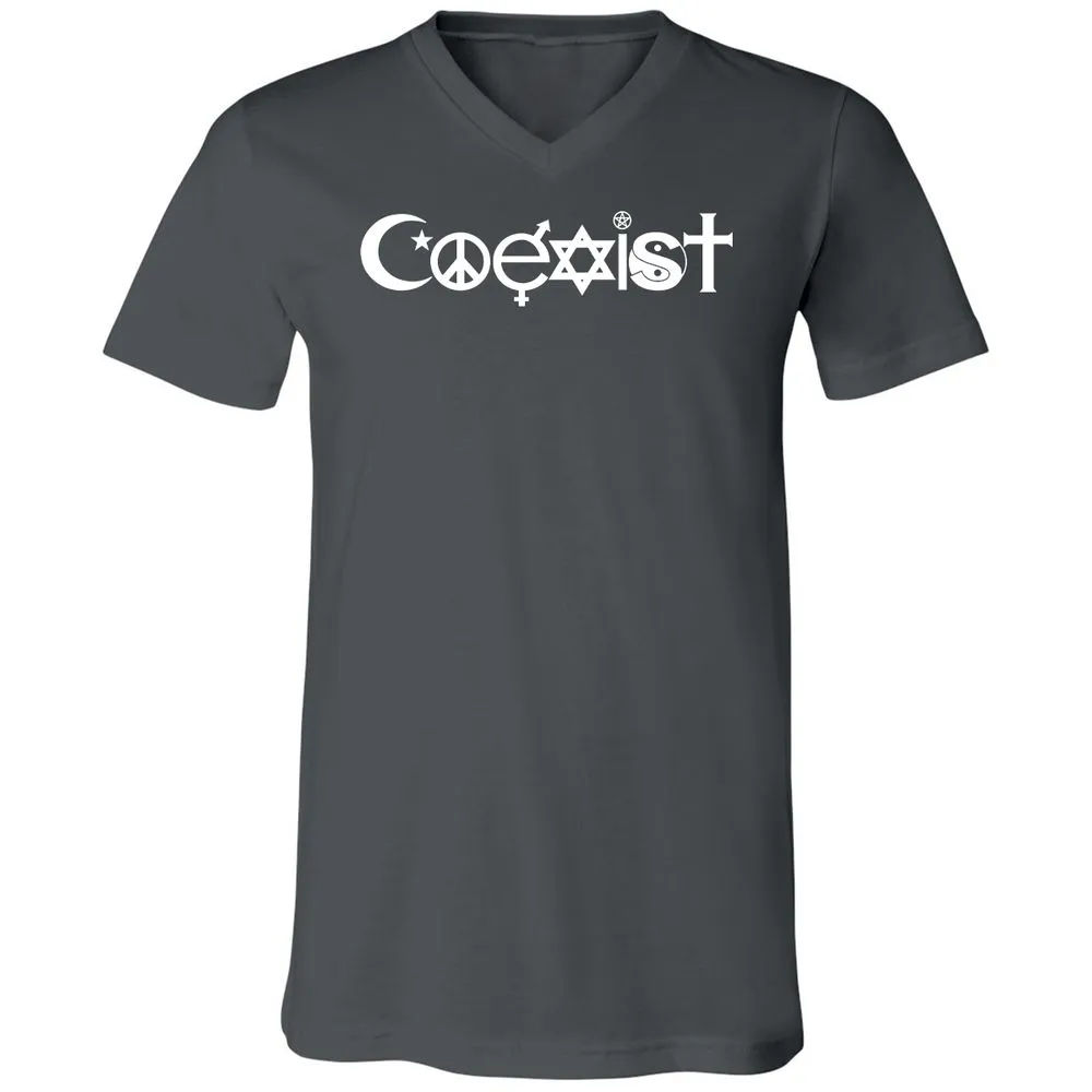 Unisex V-Neck T-Shirt - JYPD81KW - Asphalt - 12