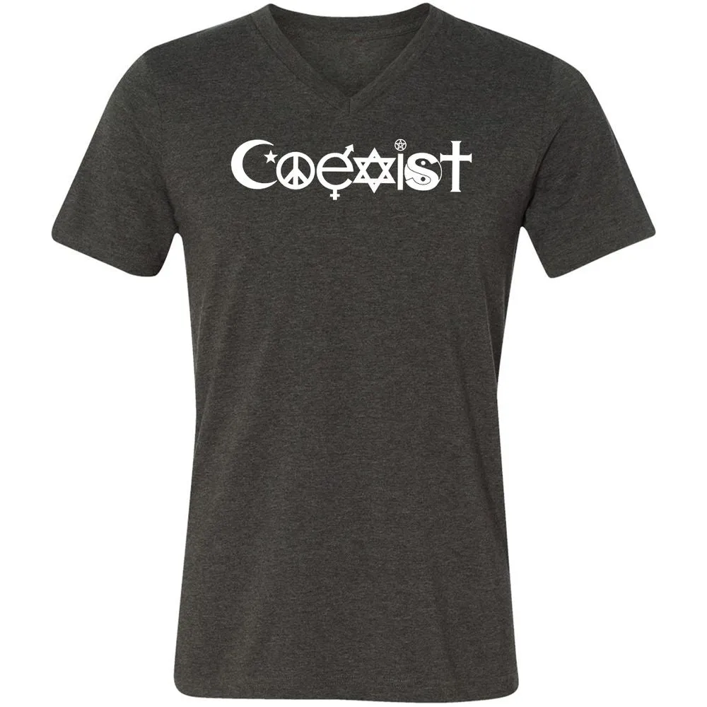 Unisex V-Neck T-Shirt - JYPD81KW - Dark Grey Heather - 8