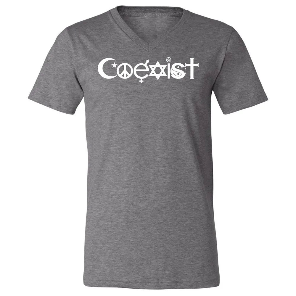 Unisex V-Neck T-Shirt - JYPD81KW - Deep Heather - 13