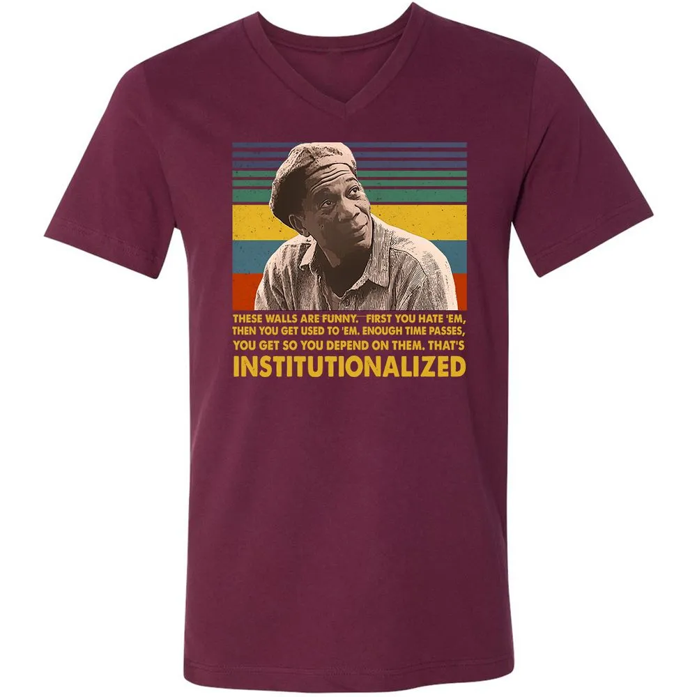Unisex V-Neck T-Shirt - VDG36S2P - Maroon - 6