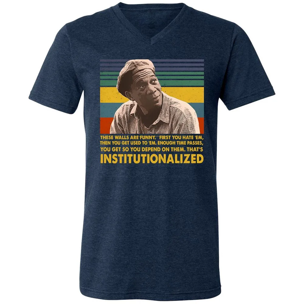 Unisex V-Neck T-Shirt - VDG36S2P - Heather Navy - 15