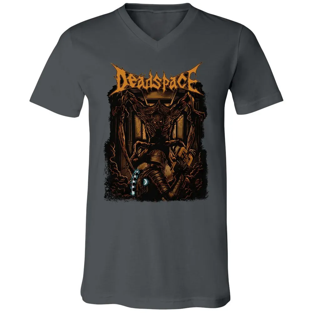 Unisex V-Neck T-Shirt - VZ4WFMSK - Asphalt - 12