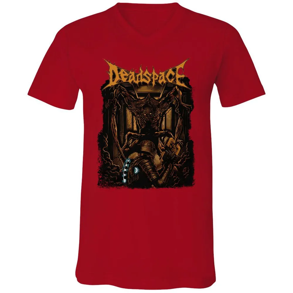 Unisex V-Neck T-Shirt - VZ4WFMSK - Red - 3
