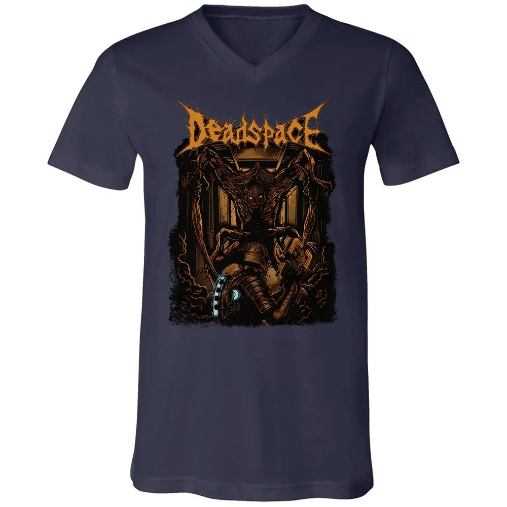 Unisex V-Neck T-Shirt - VZ4WFMSK - Navy - 2