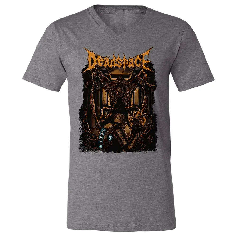 Unisex V-Neck T-Shirt - VZ4WFMSK - Deep Heather - 13