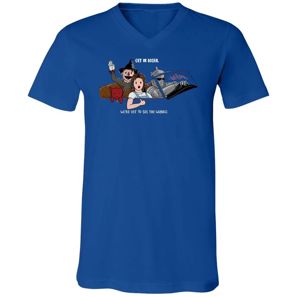Unisex V-Neck T-Shirt - P6NACQG3 - True Royal - 4