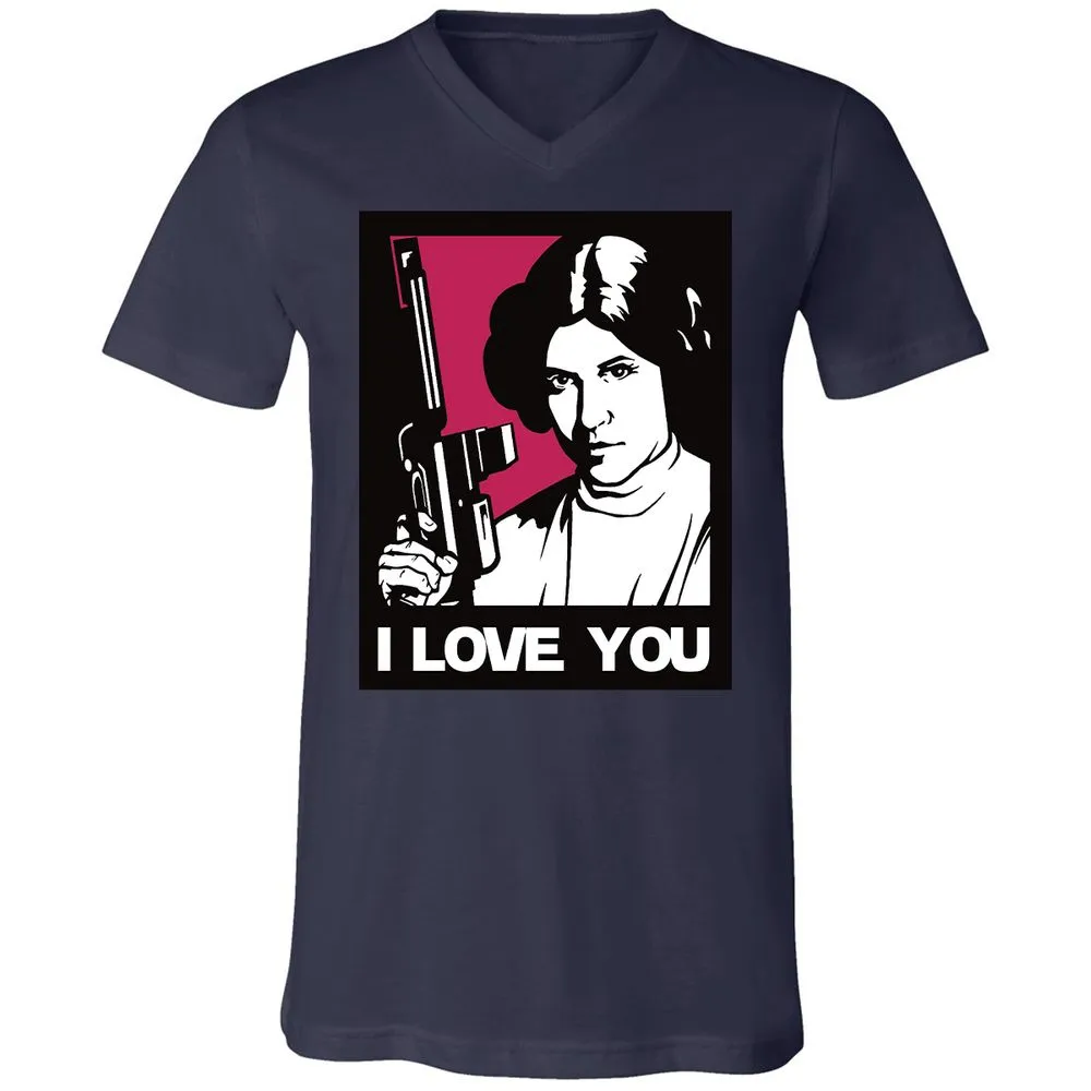 Unisex V-Neck T-Shirt - USLZ2UDJ - Navy - 2