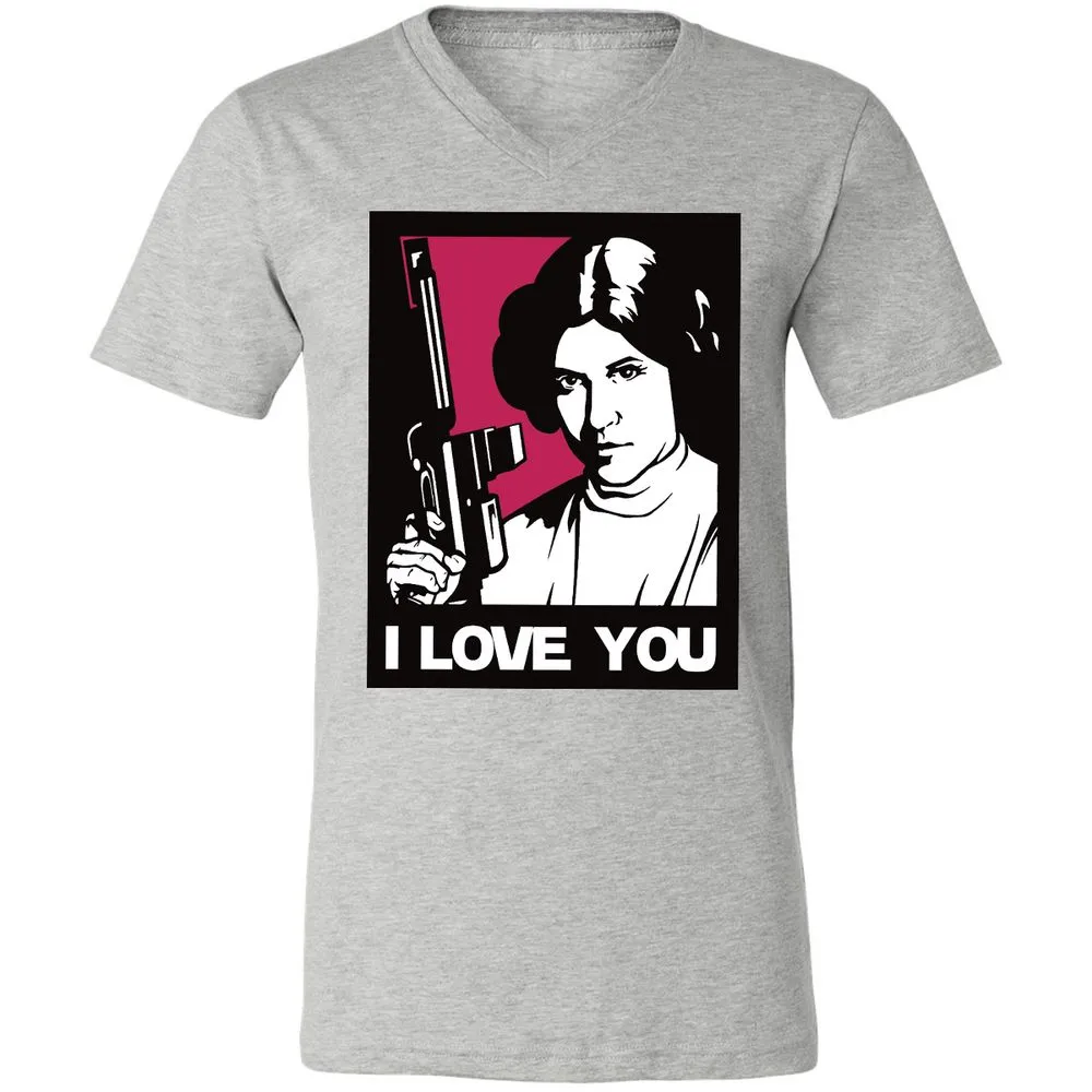 Unisex V-Neck T-Shirt - USLZ2UDJ - Athletic Heather - 7
