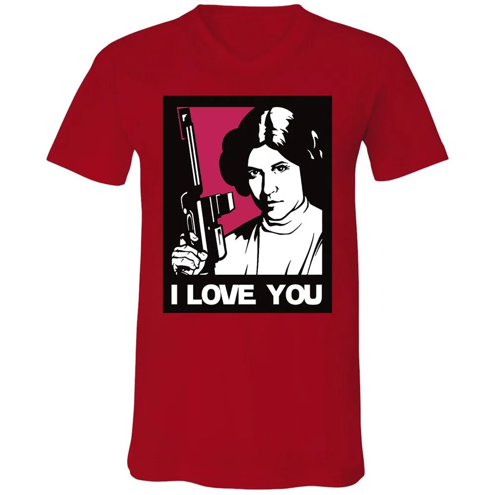 Unisex V-Neck T-Shirt - USLZ2UDJ - Red - 3
