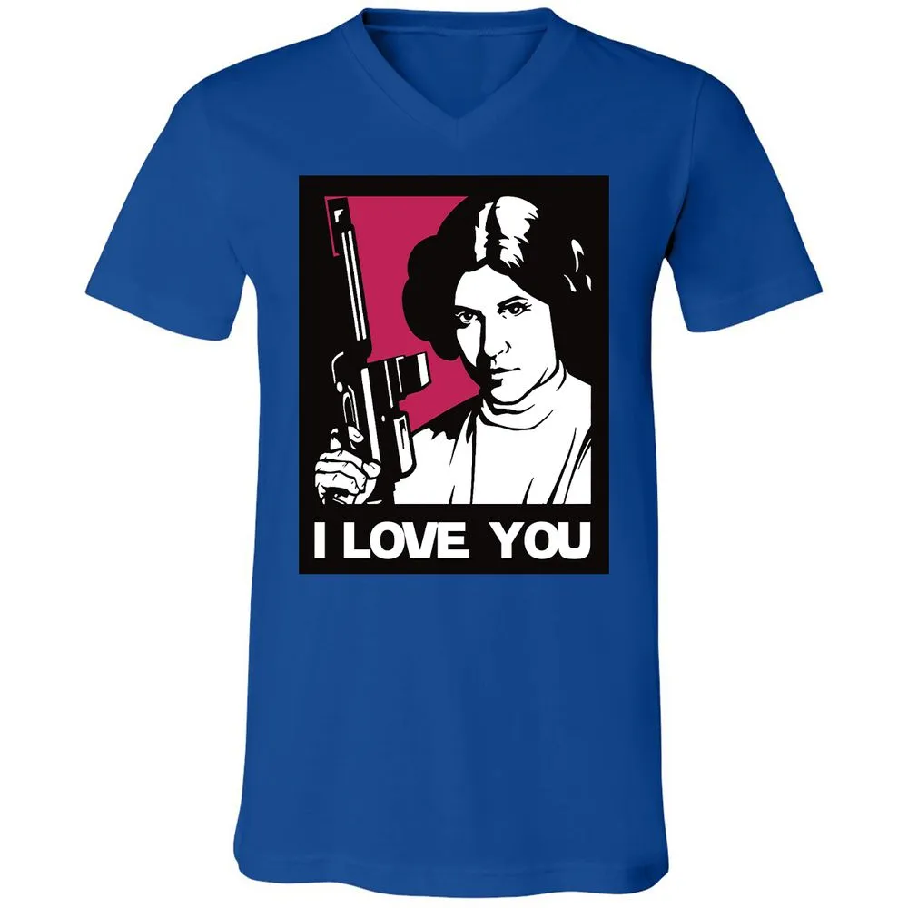 Unisex V-Neck T-Shirt - USLZ2UDJ - True Royal - 4