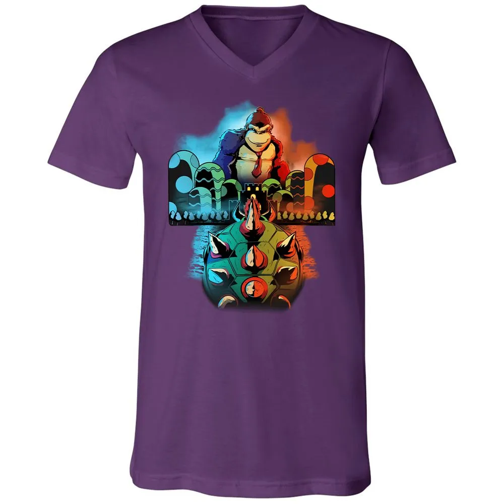 Unisex V-Neck T-Shirt - TJYT7E5V - Team Purple - 9