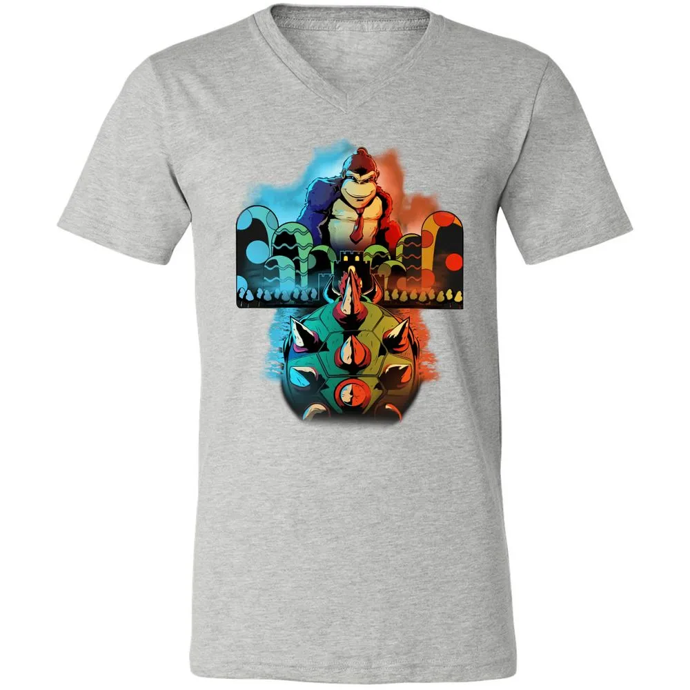 Unisex V-Neck T-Shirt - TJYT7E5V - Athletic Heather - 7