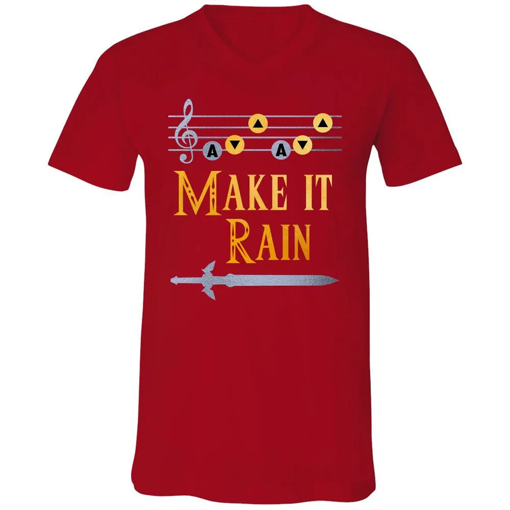Unisex V-Neck T-Shirt - GUAAW99B - Red - 3