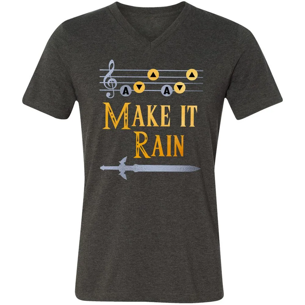 Unisex V-Neck T-Shirt - GUAAW99B - Dark Grey Heather - 8