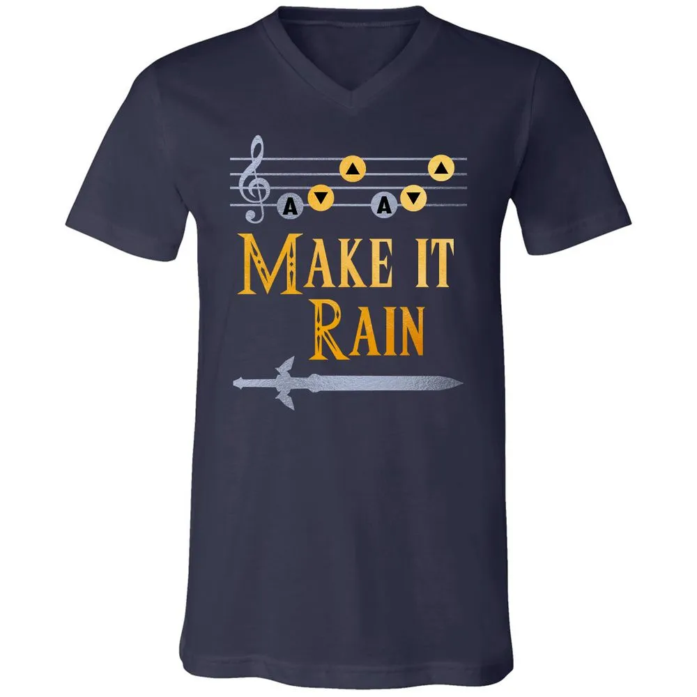 Unisex V-Neck T-Shirt - GUAAW99B - Navy - 2