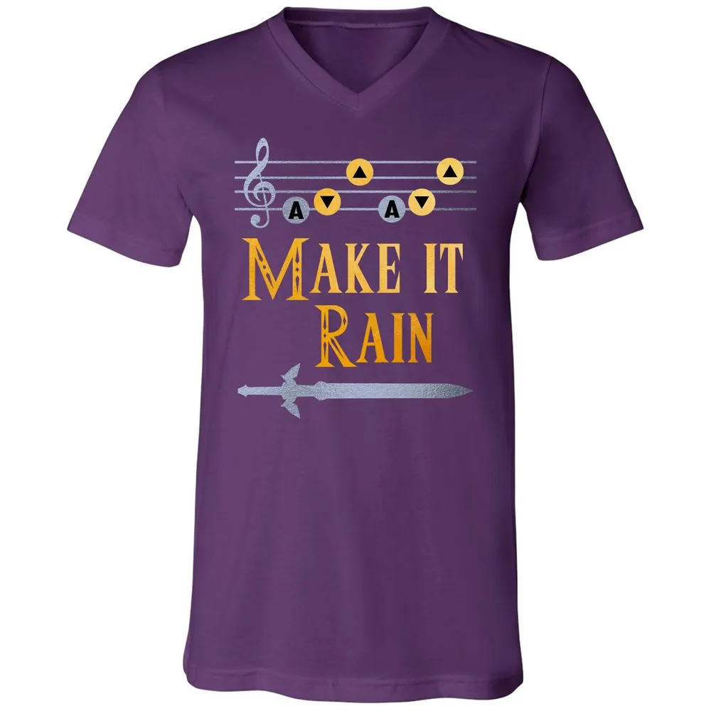 Unisex V-Neck T-Shirt - GUAAW99B - Team Purple - 9