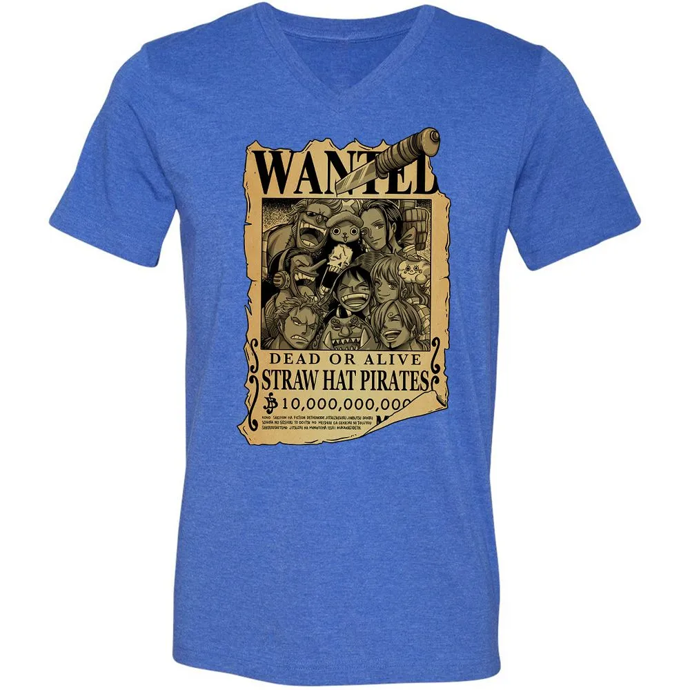 Unisex V-Neck T-Shirt - 1J4L674A - Heather True Royal - 14