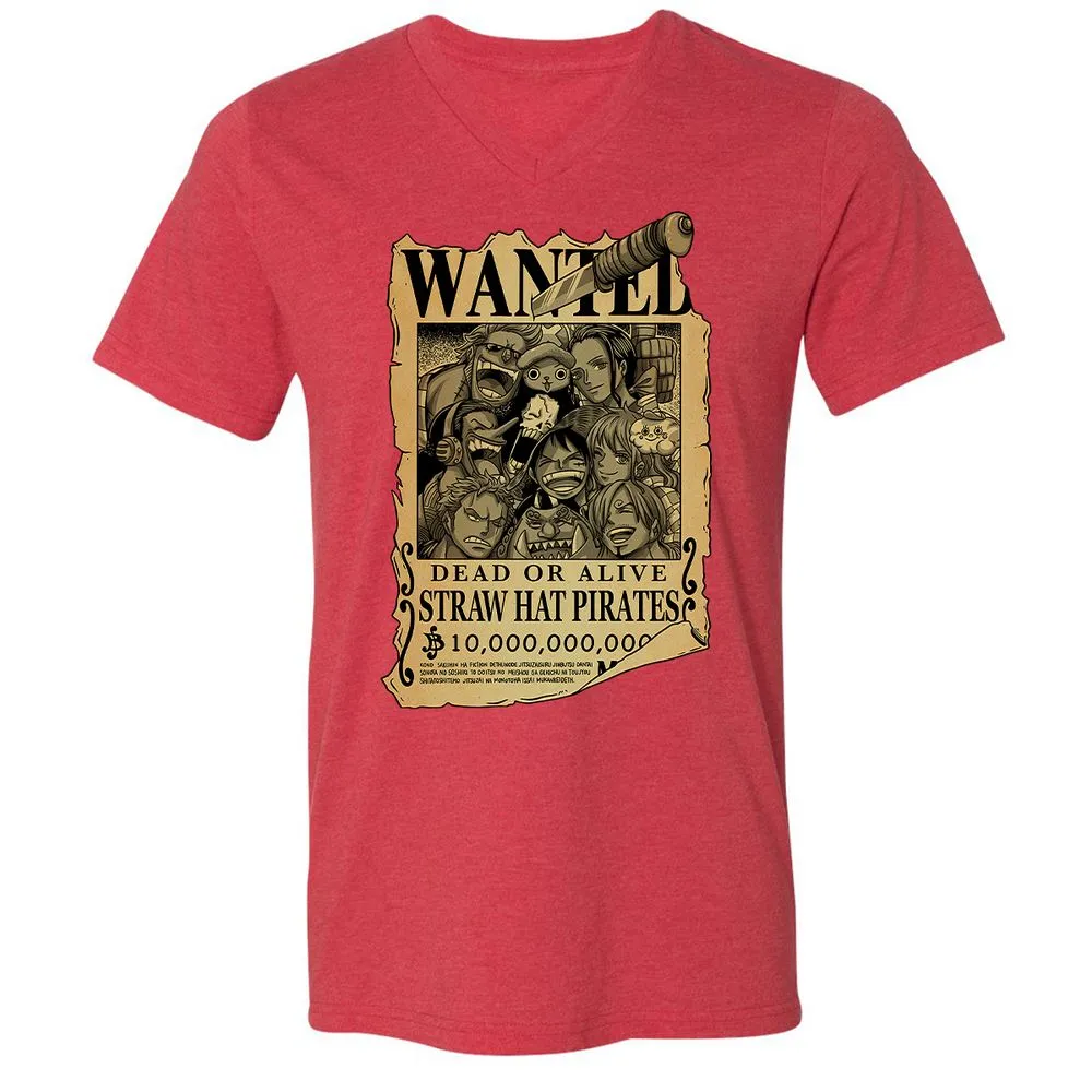 Unisex V-Neck T-Shirt - 1J4L674A - Heather Red - 16